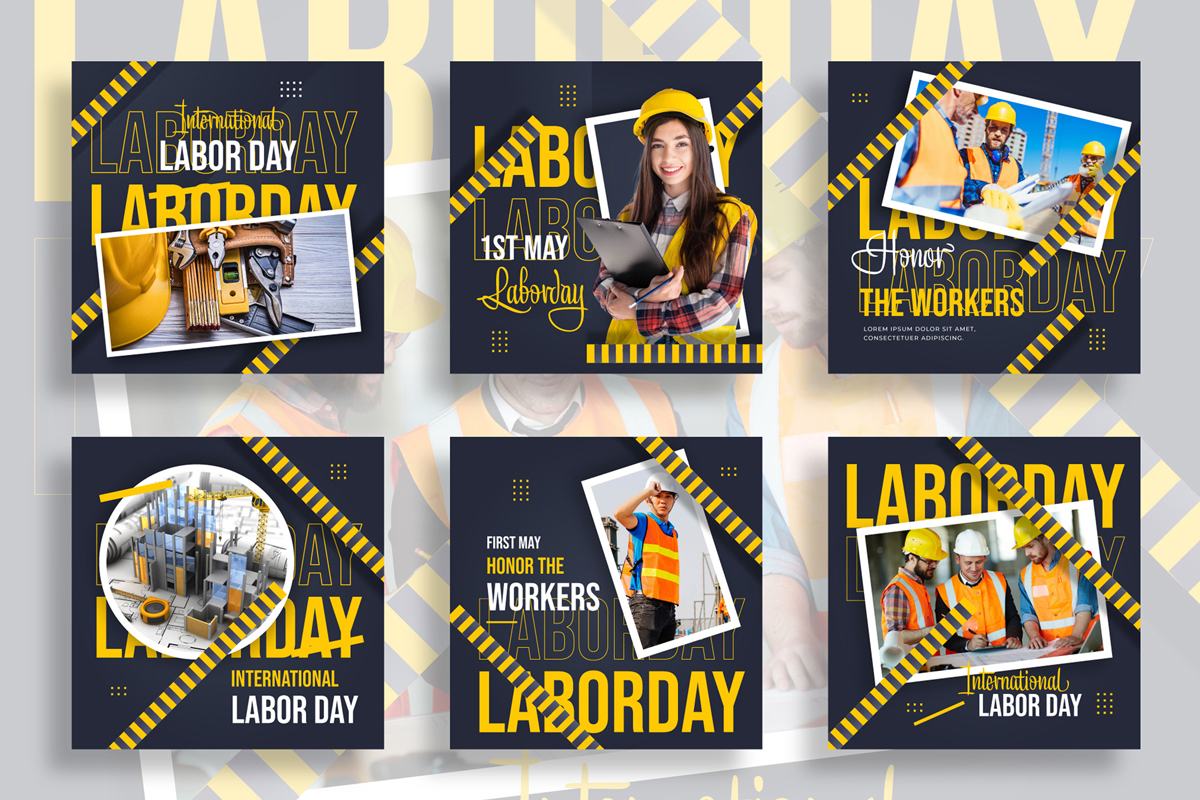 Labor Day Social Media Post Banner