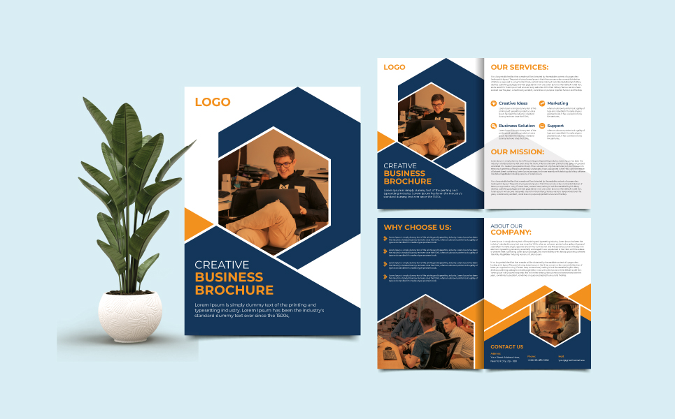 Business brochure template Vector