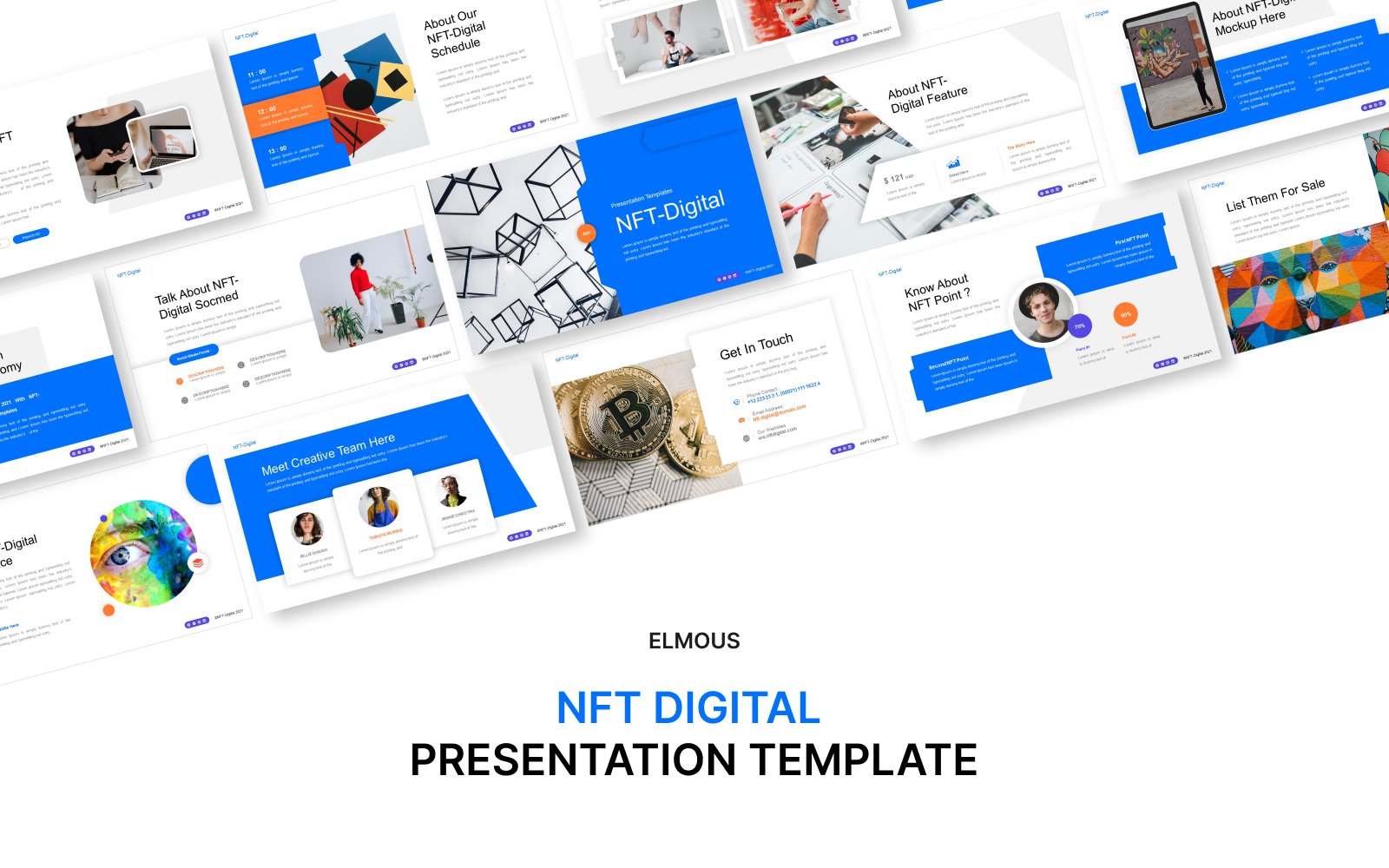 NFT Digital Google Slide Template Presentation