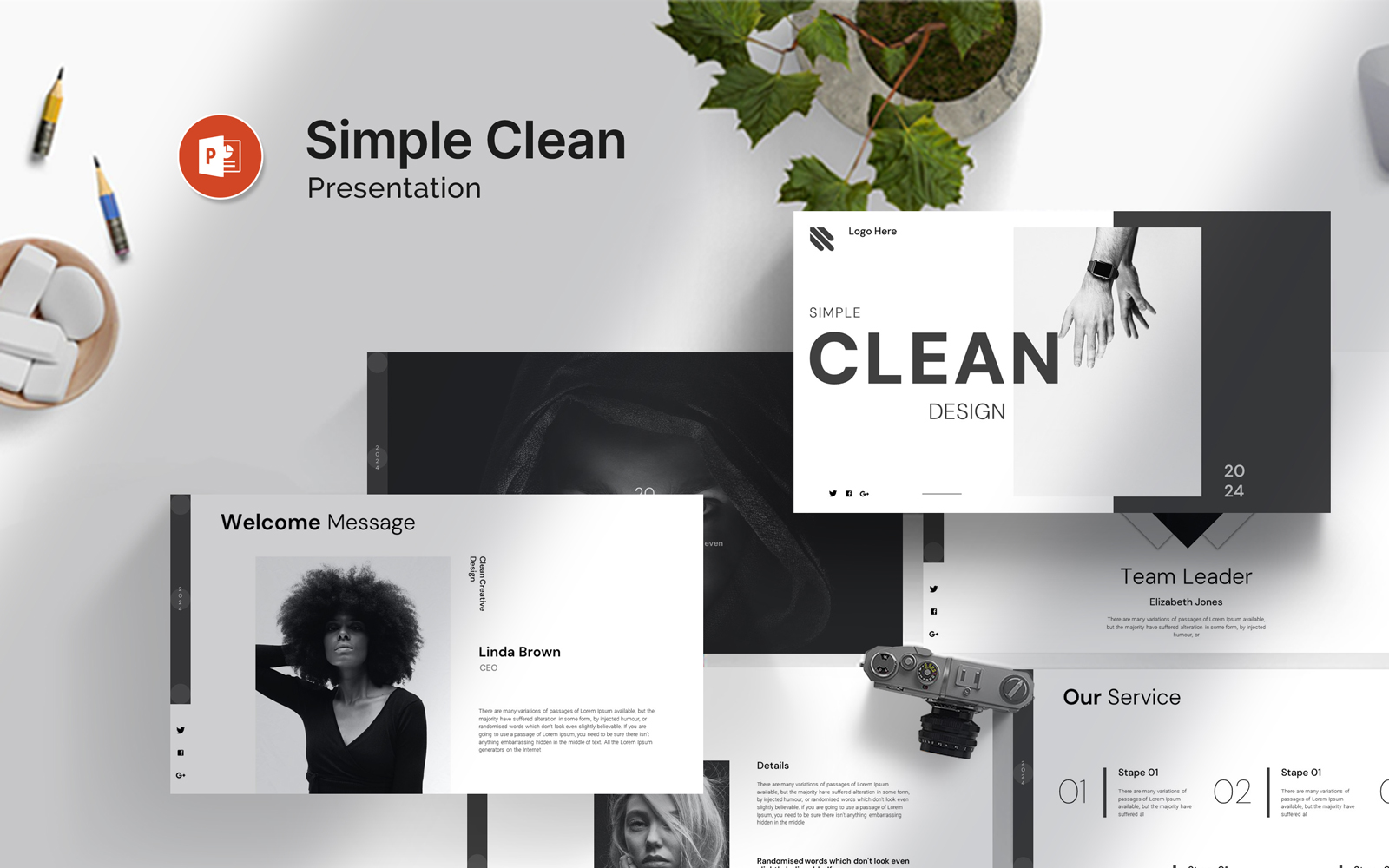 Simple Clean Presentation Template