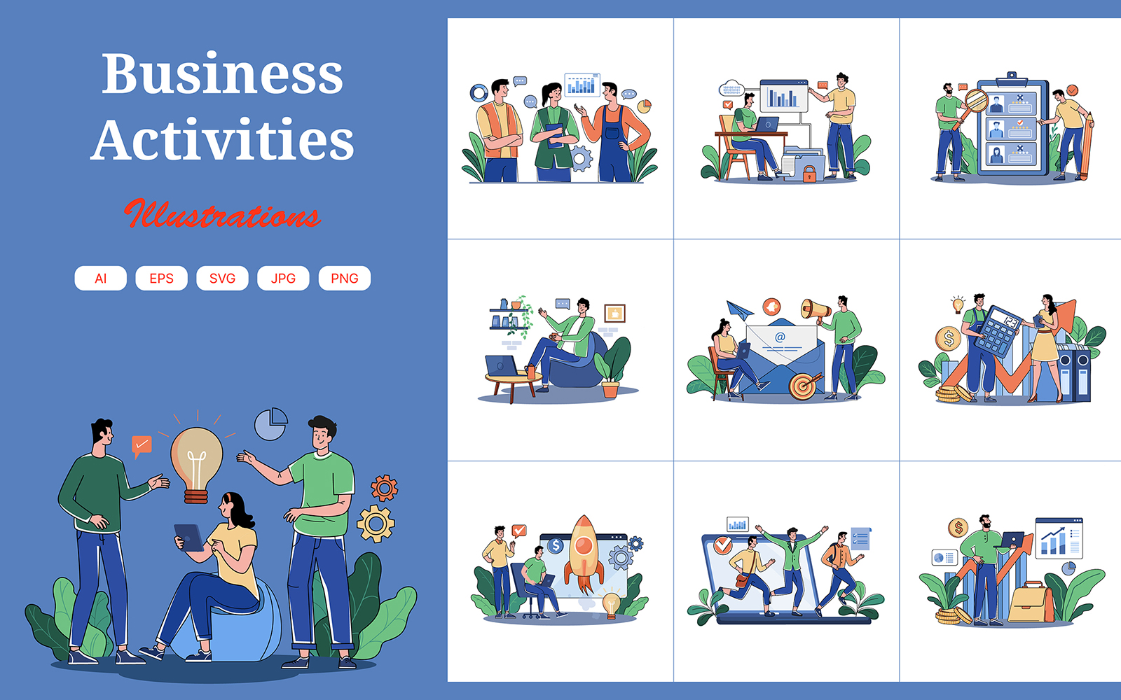 M674_Business Activities Illustration Pack 1