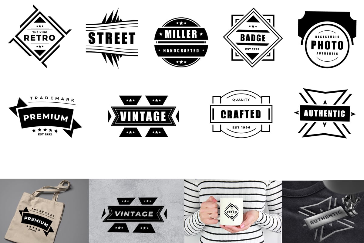 Vintage Logo Templates Layout