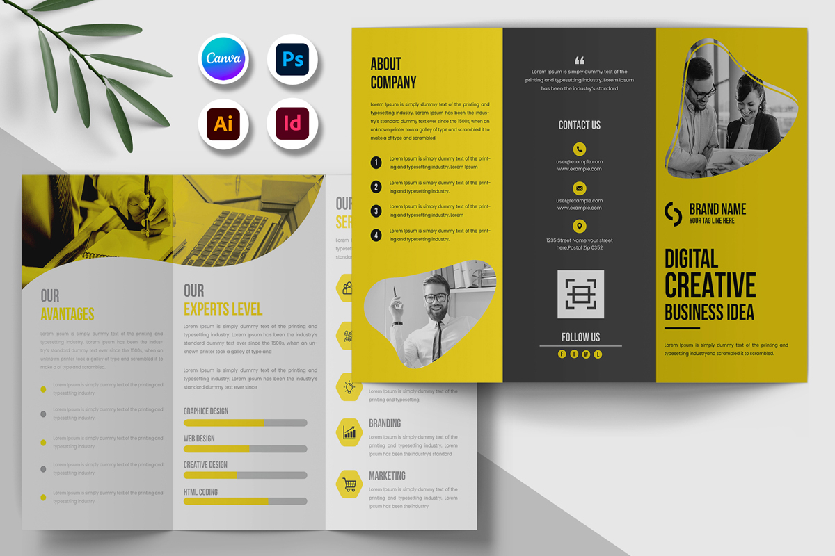 Creative Trifold Brochure Template