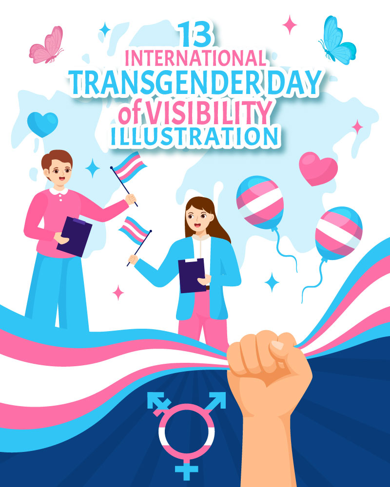 13 International Transgender Day of Visibility Illustration