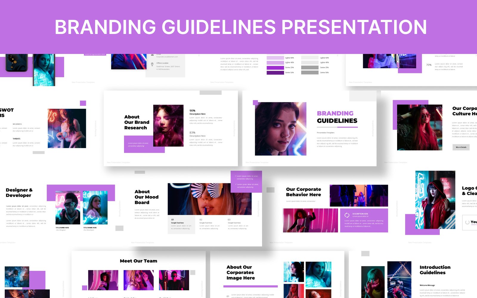 Branding Guidelines Keynote Template Presentation