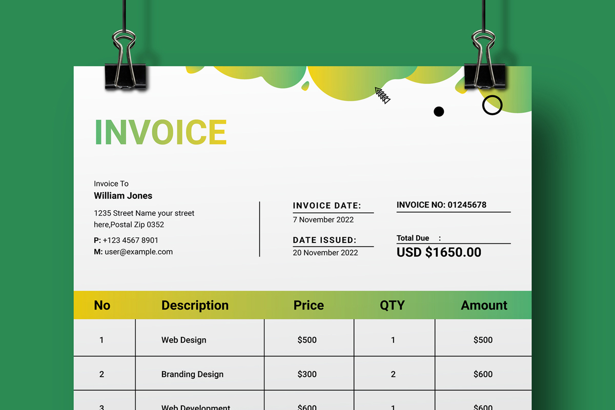 Minimal Invoice Templates