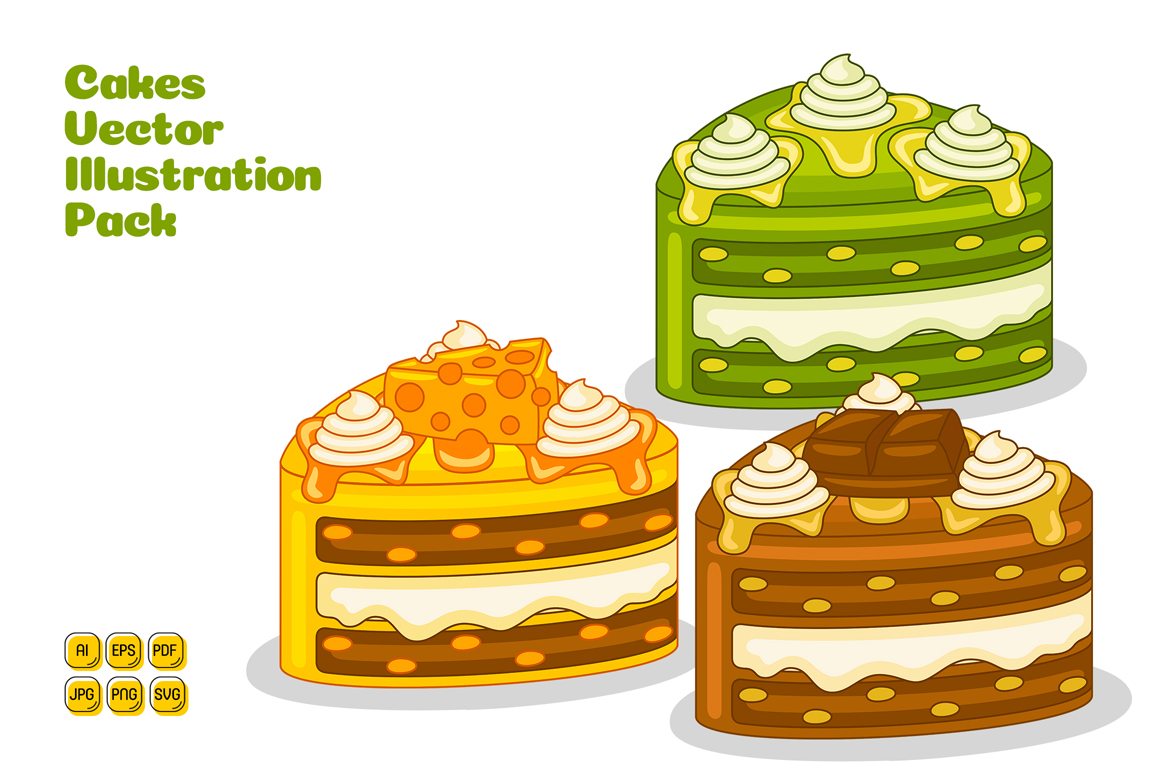 Cakes Vector Illustration Pack #05