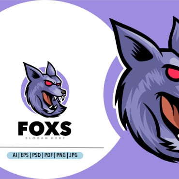 Fox Aggressive Logo Templates 377651