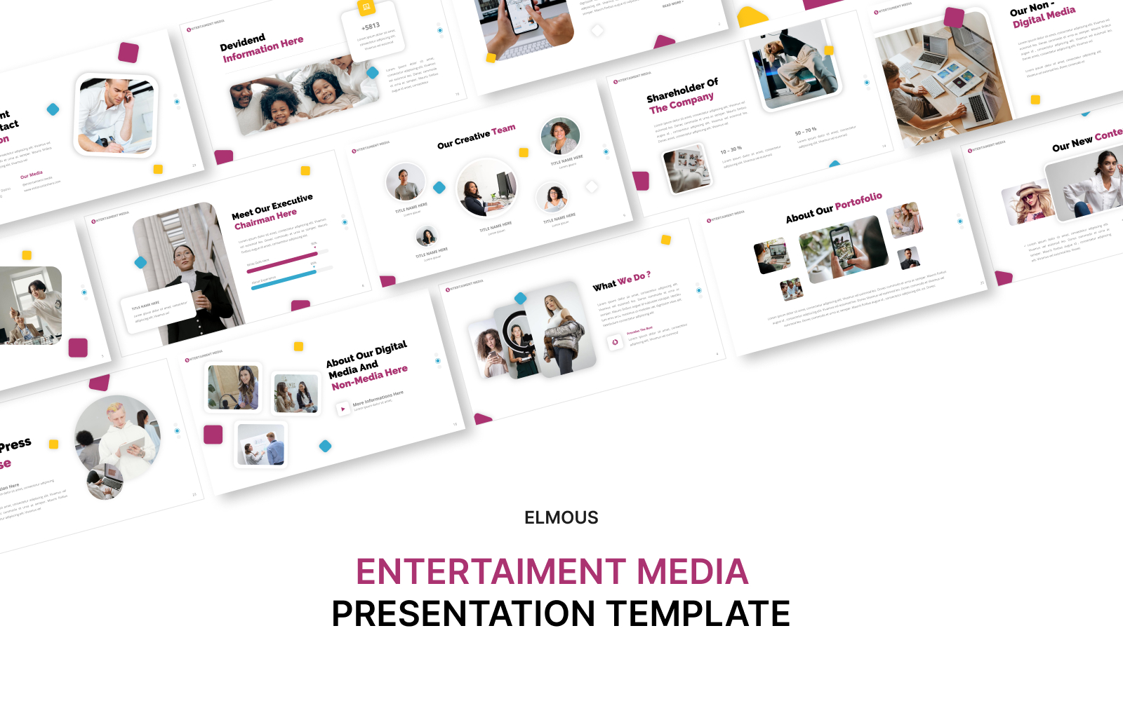 Entertainment Media Keynote Template Presentation
