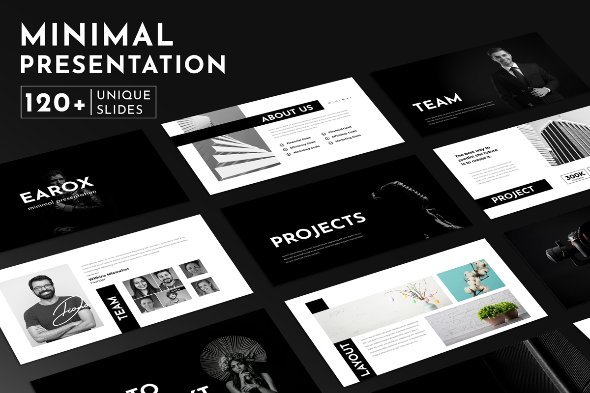 Minimal Business Presentation Template Layout 2025