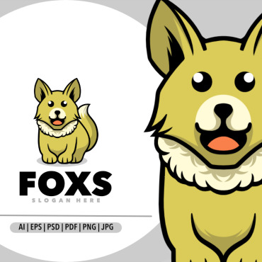 Sitting Foxy Logo Templates 377668