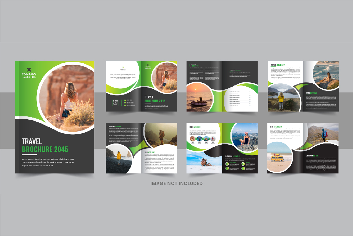 Travel Brochure design template or Travel Magazine template