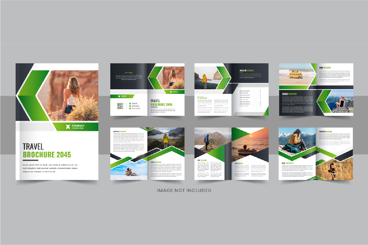 Travel Brochure design template or Travel Magazine template design