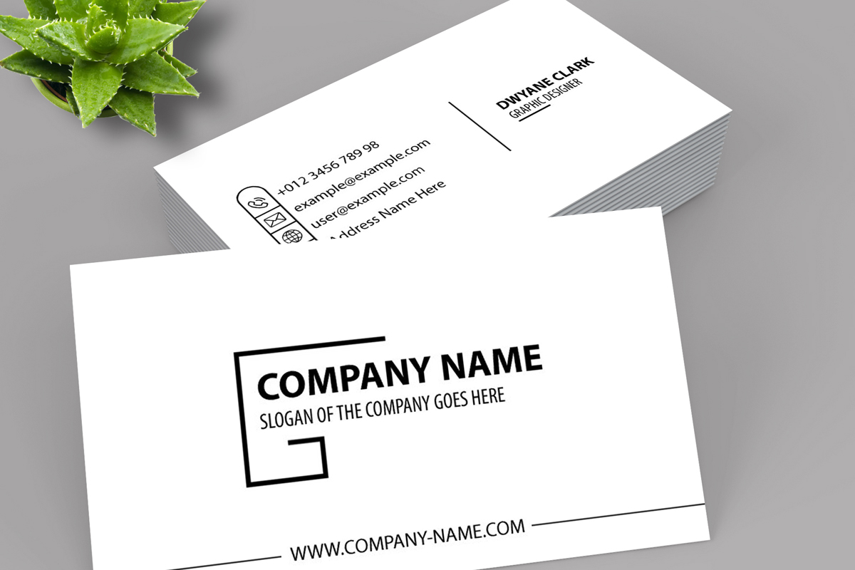 Professional White Business Card