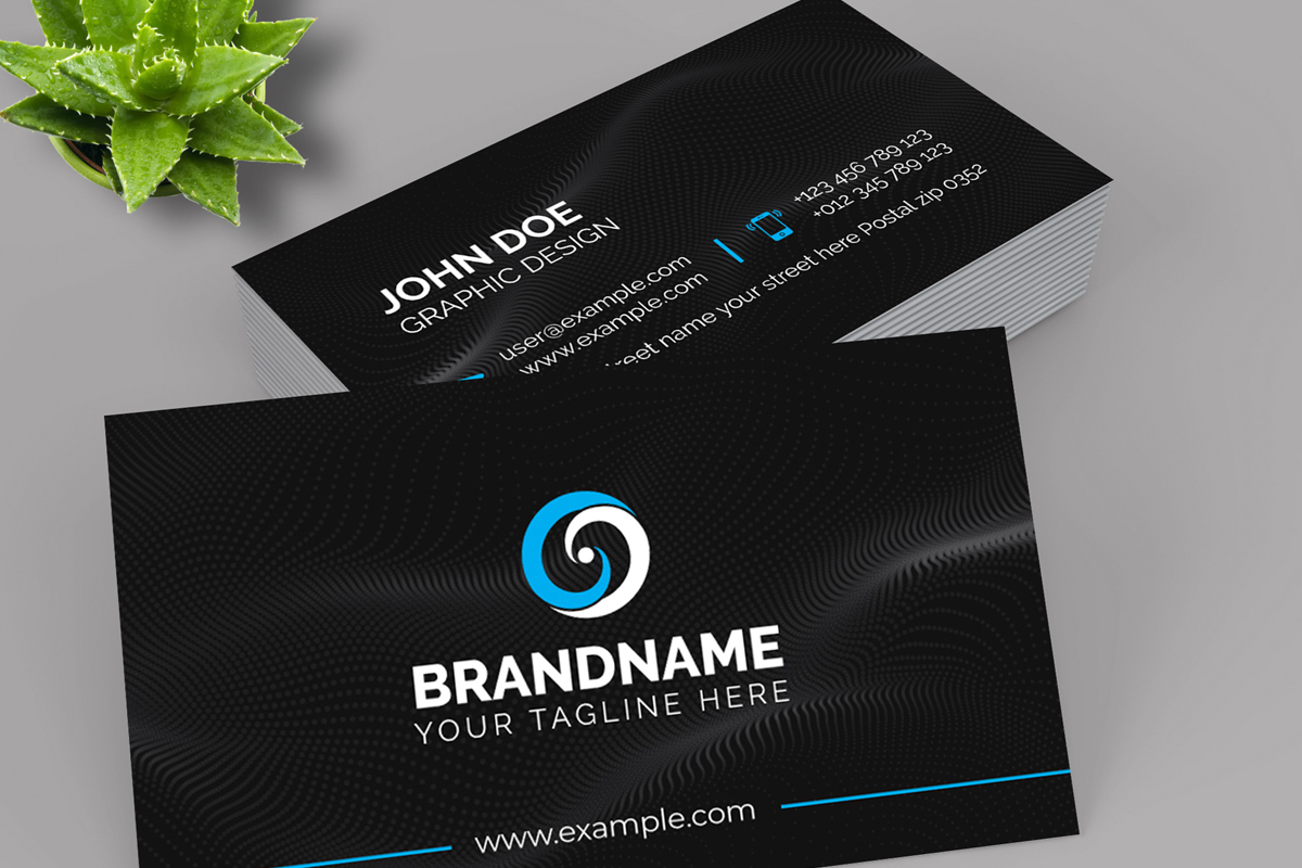 Elegant Black Business Cards