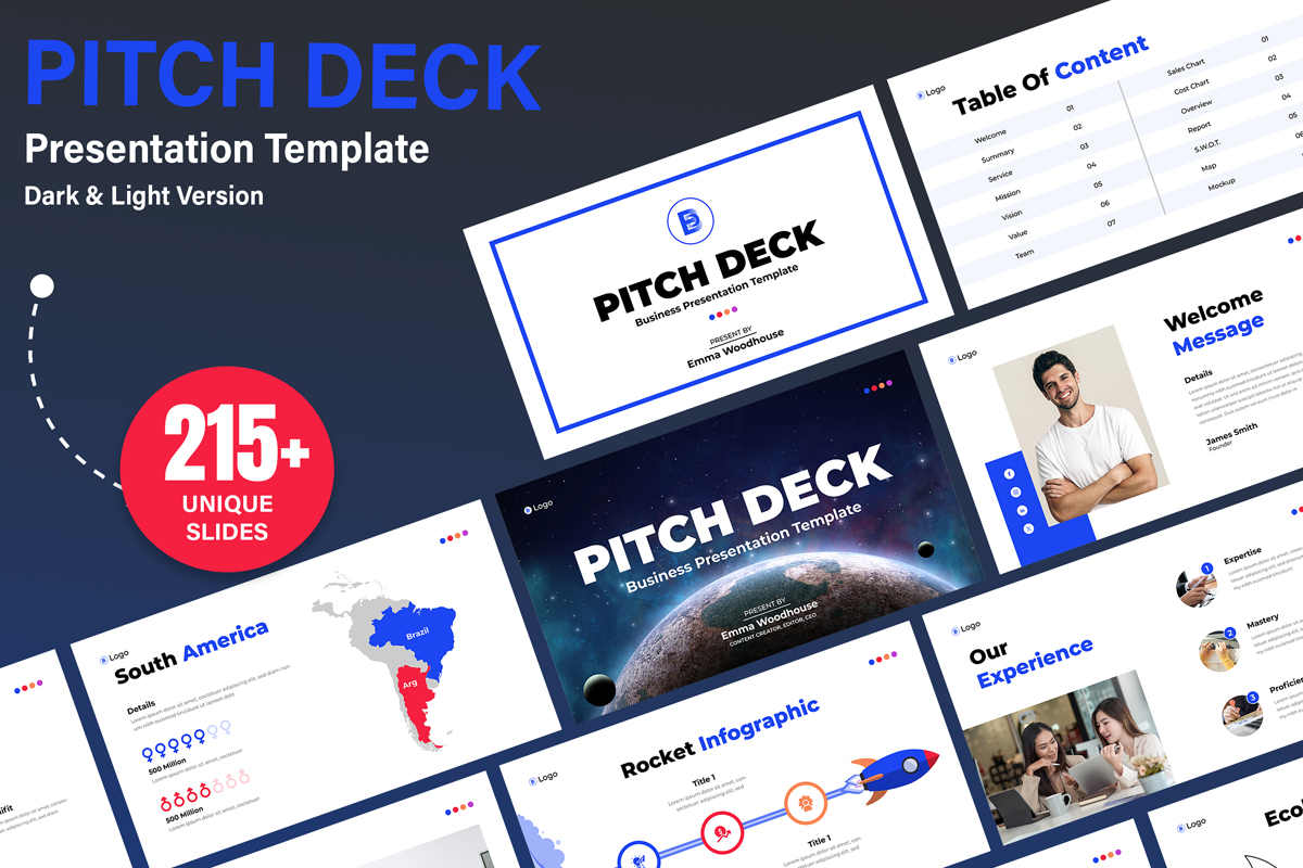 Pitch Deck Business Presentation Layout Design