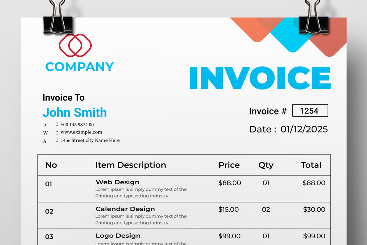 Business Invoice Template