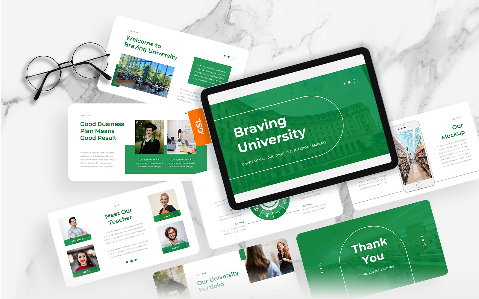 Braving - Education University Google Slides Template