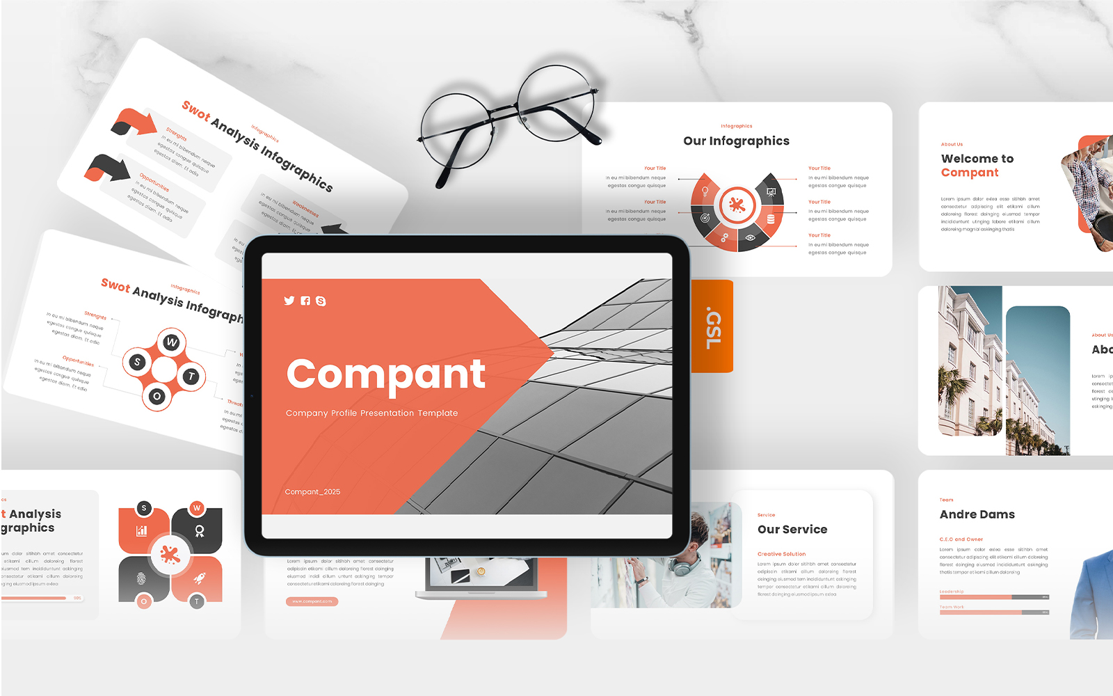 Compant – Company Profile Google Slides Template