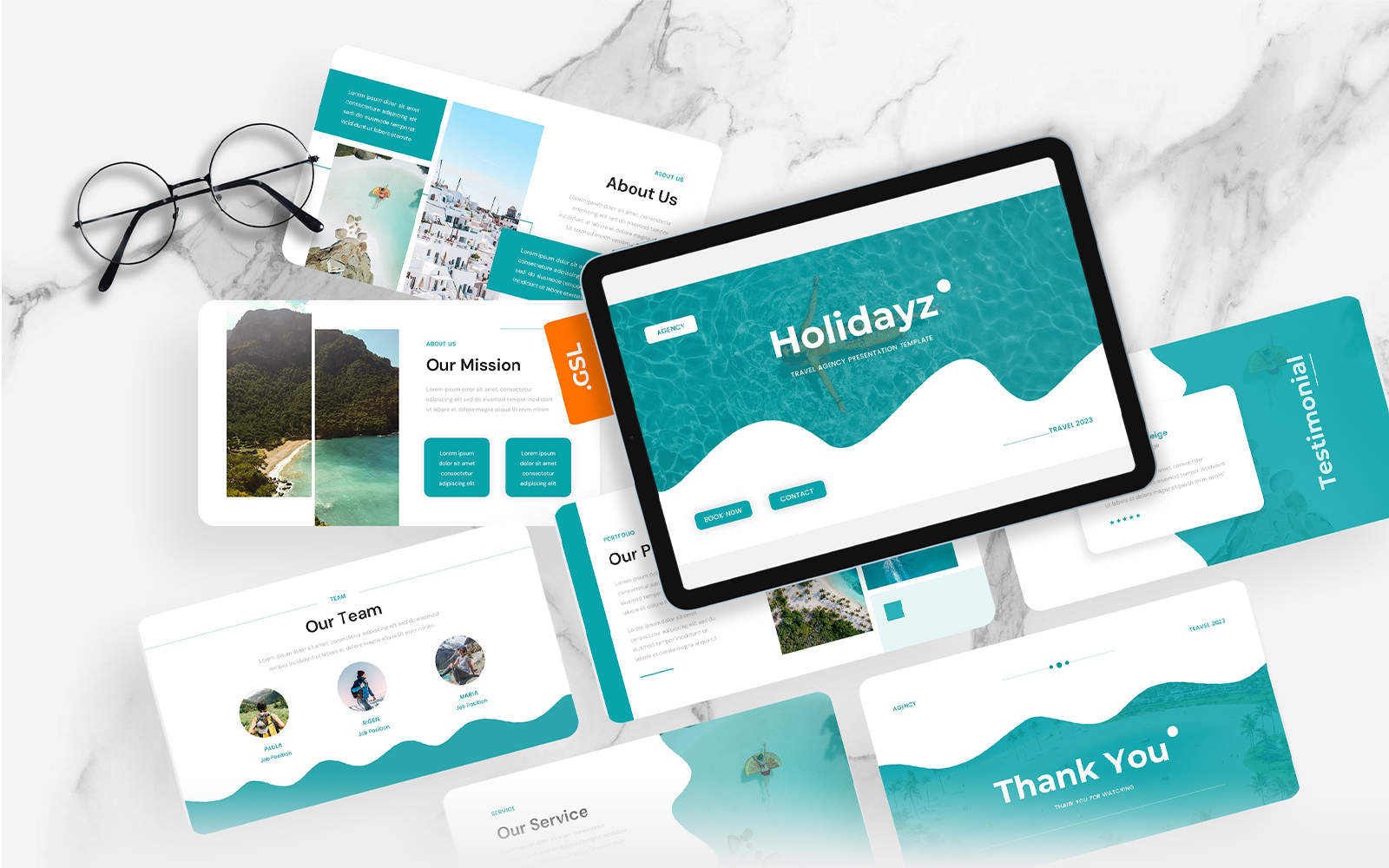 Holidayz – Travel Agency Google Slides Template