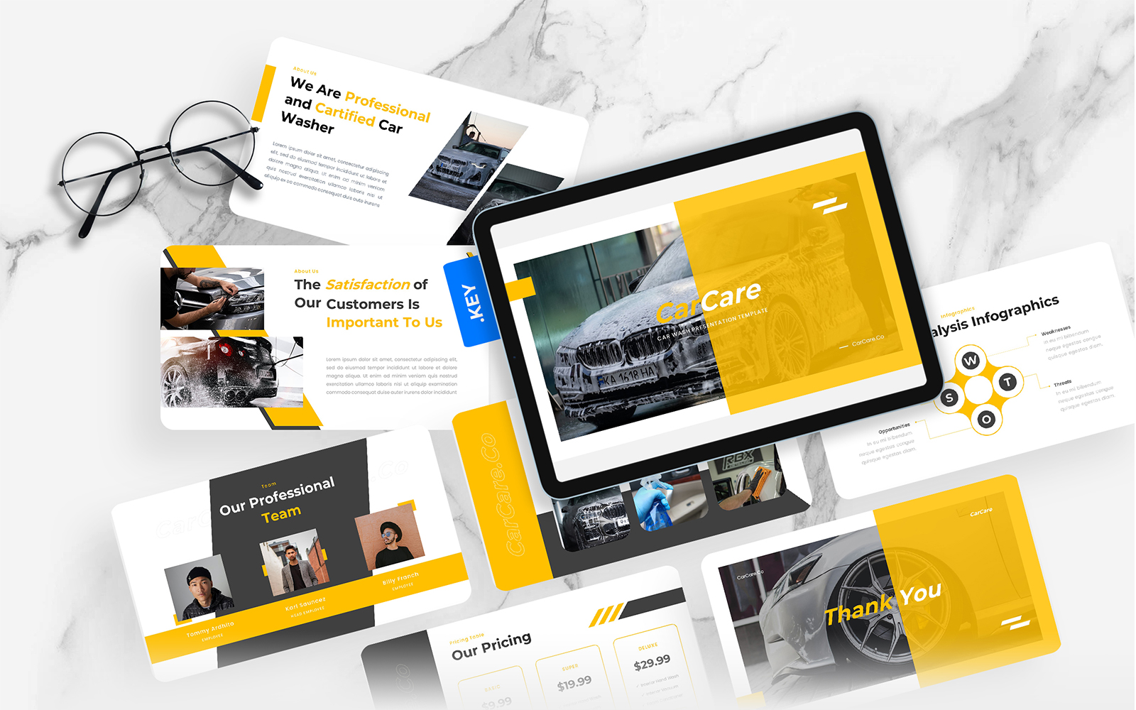 CarCare - Car Wash Keynote Template