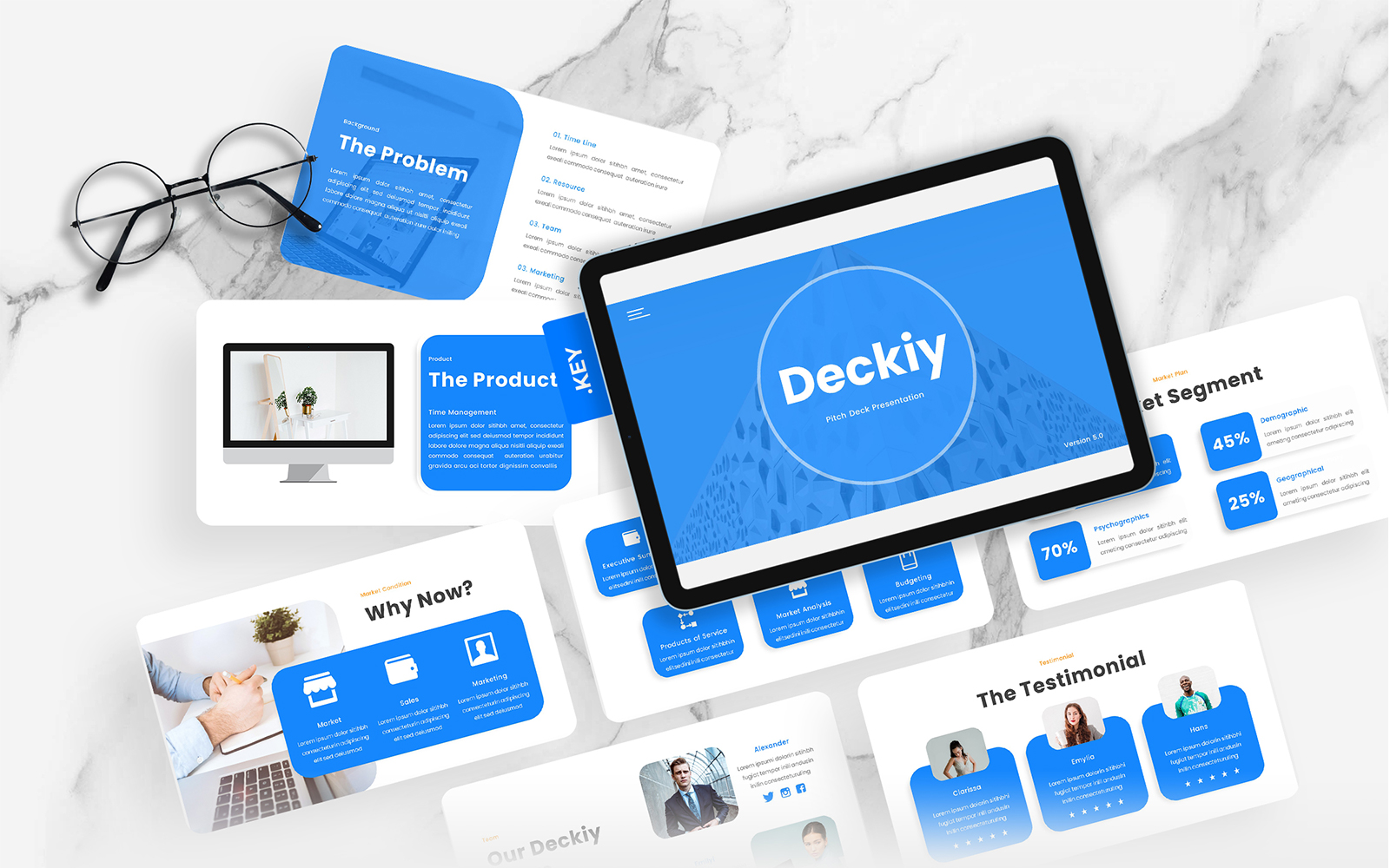 Deckiy – Multipurpose Pitch Deck Keynote Template