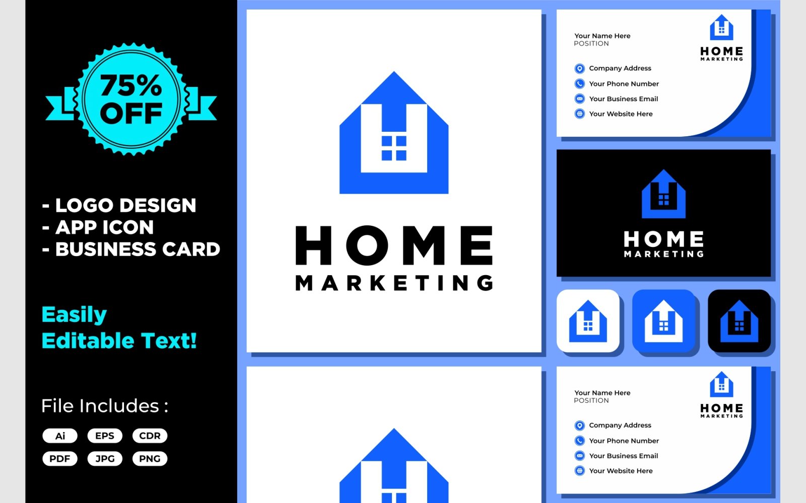 Home Arrow House Success Simple Logo