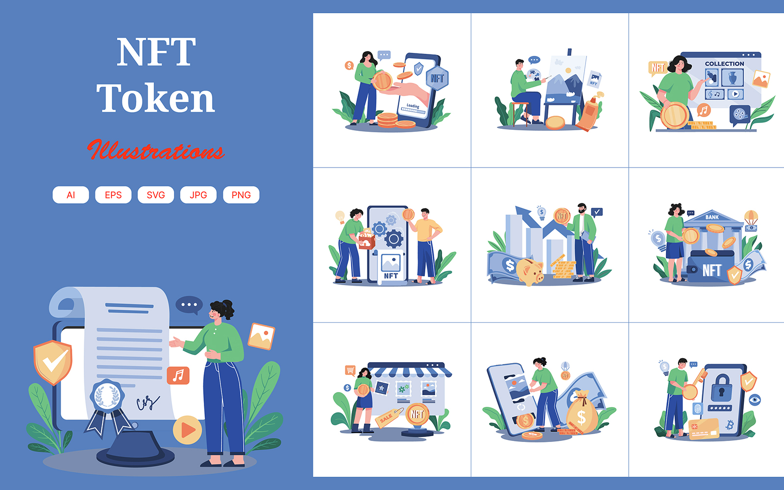 M646_NFT Token Illustration Pack