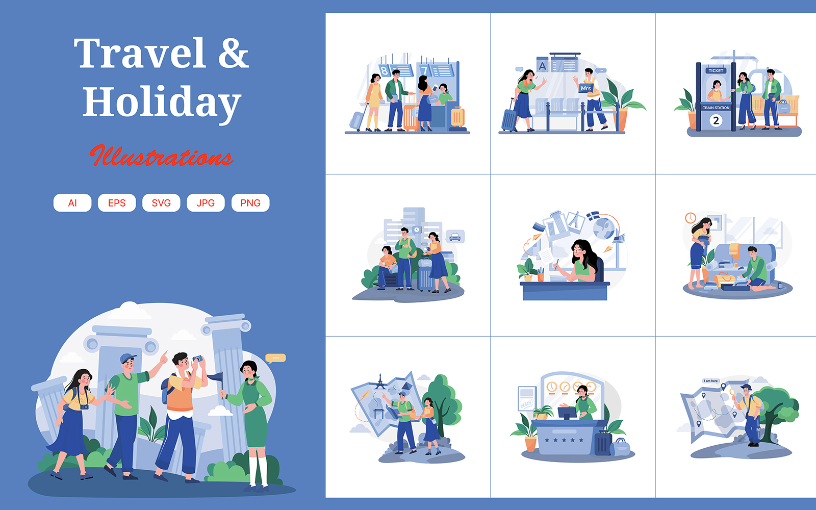 M635_Travel Illustration Pack