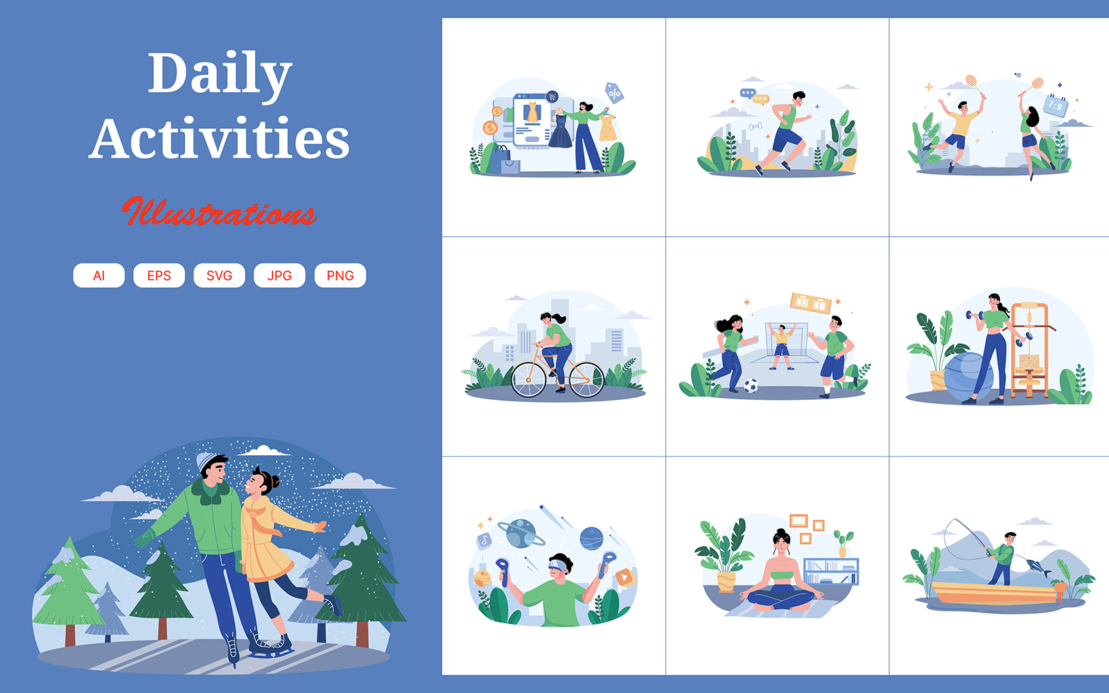 M621_Daily Activities Illustration Pack 1