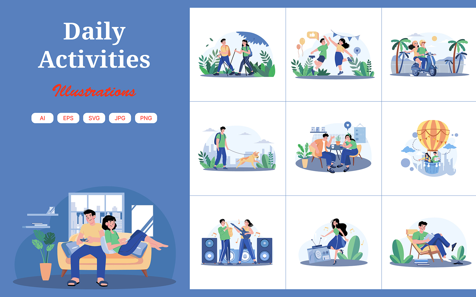 M621_Daily Activities Illustration Pack 2