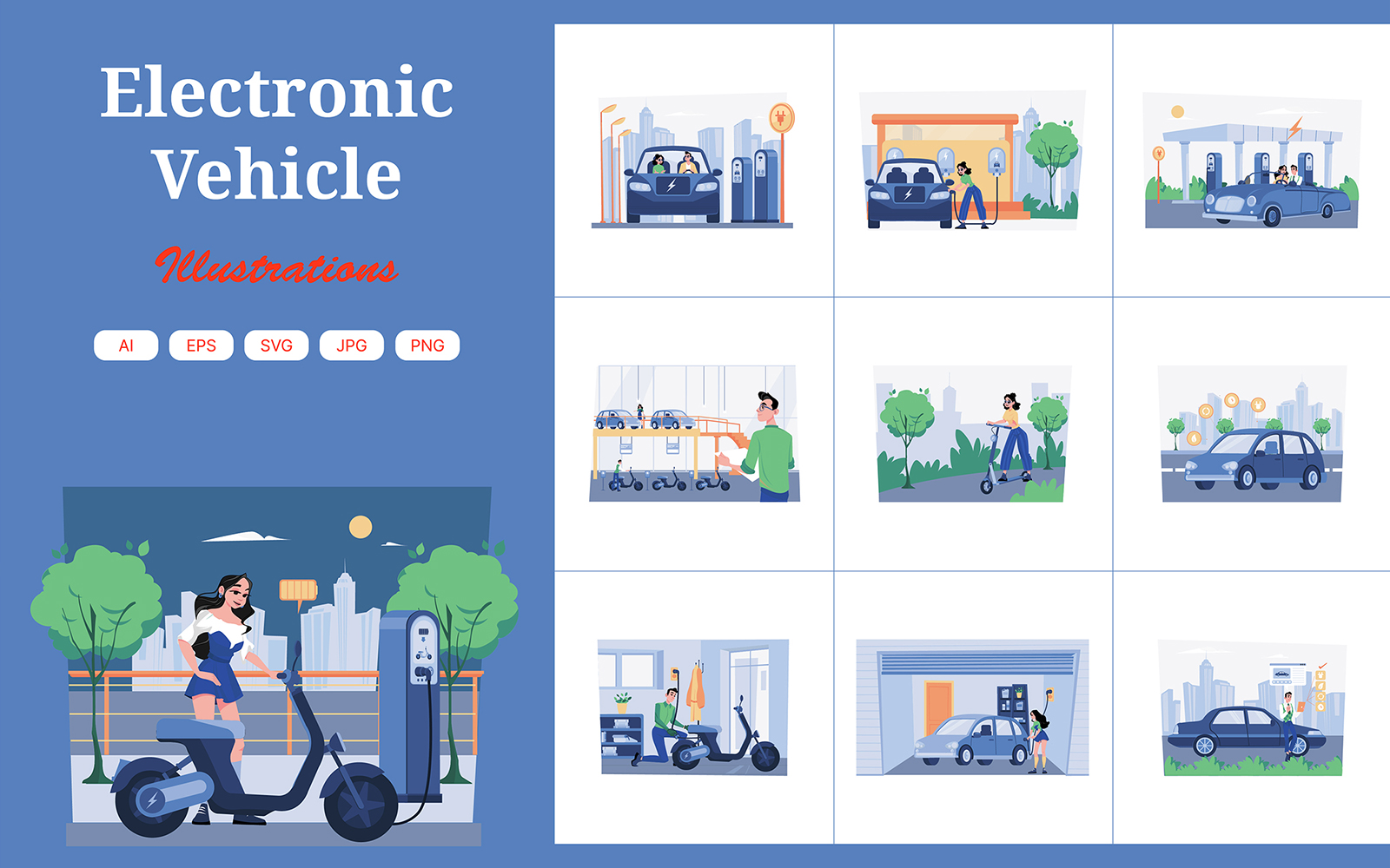 M619_Electronic Vehicle Illustration Pack