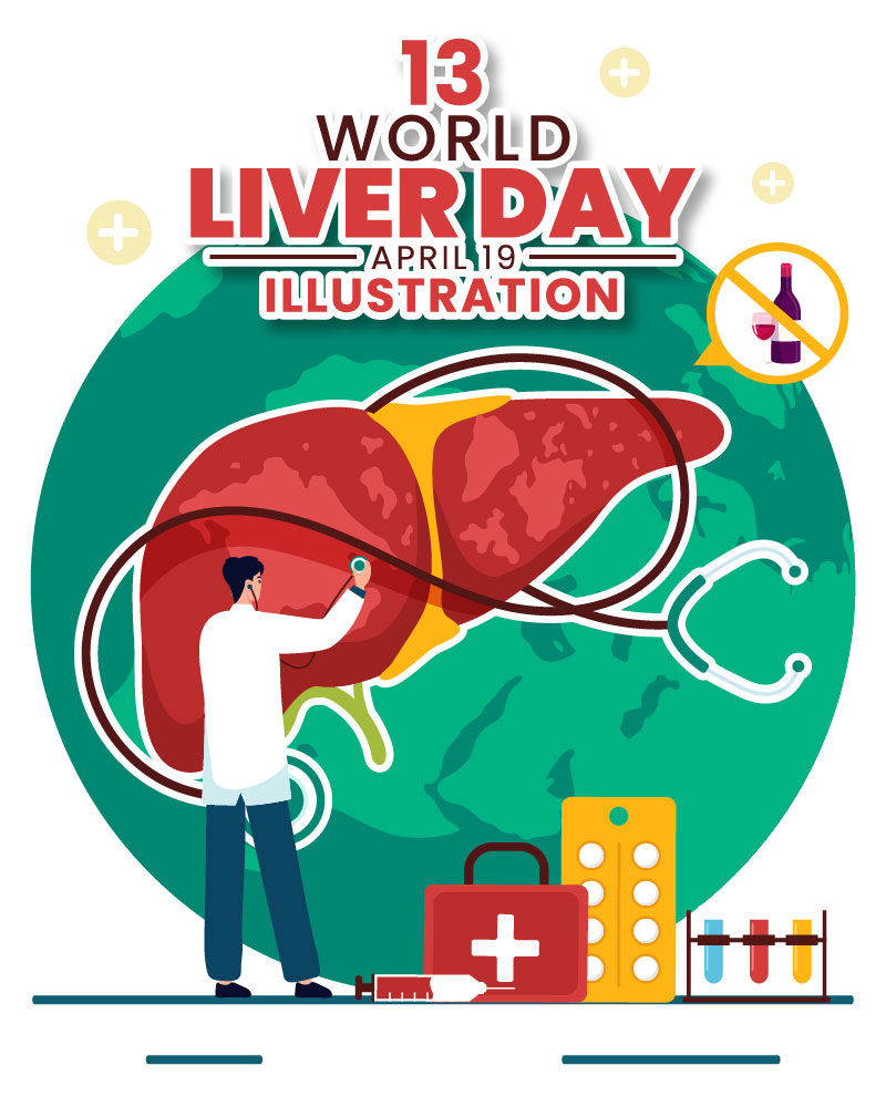 13 World Liver Day Illustration