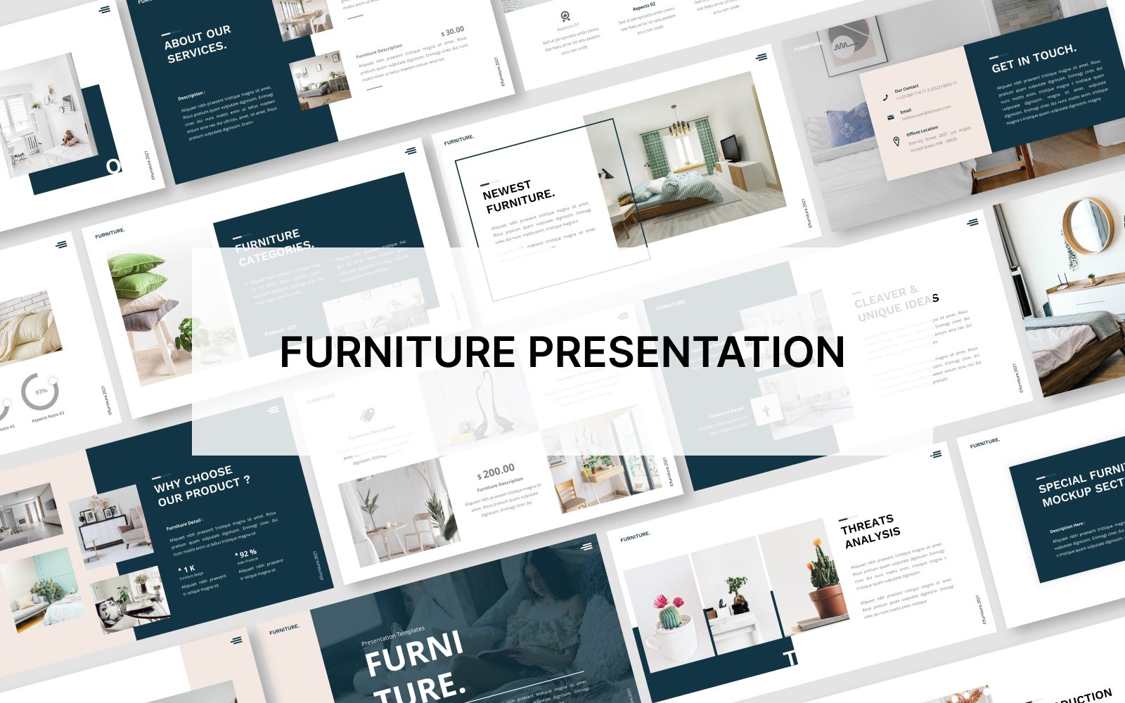 Furniture Google Slide Template Presentation