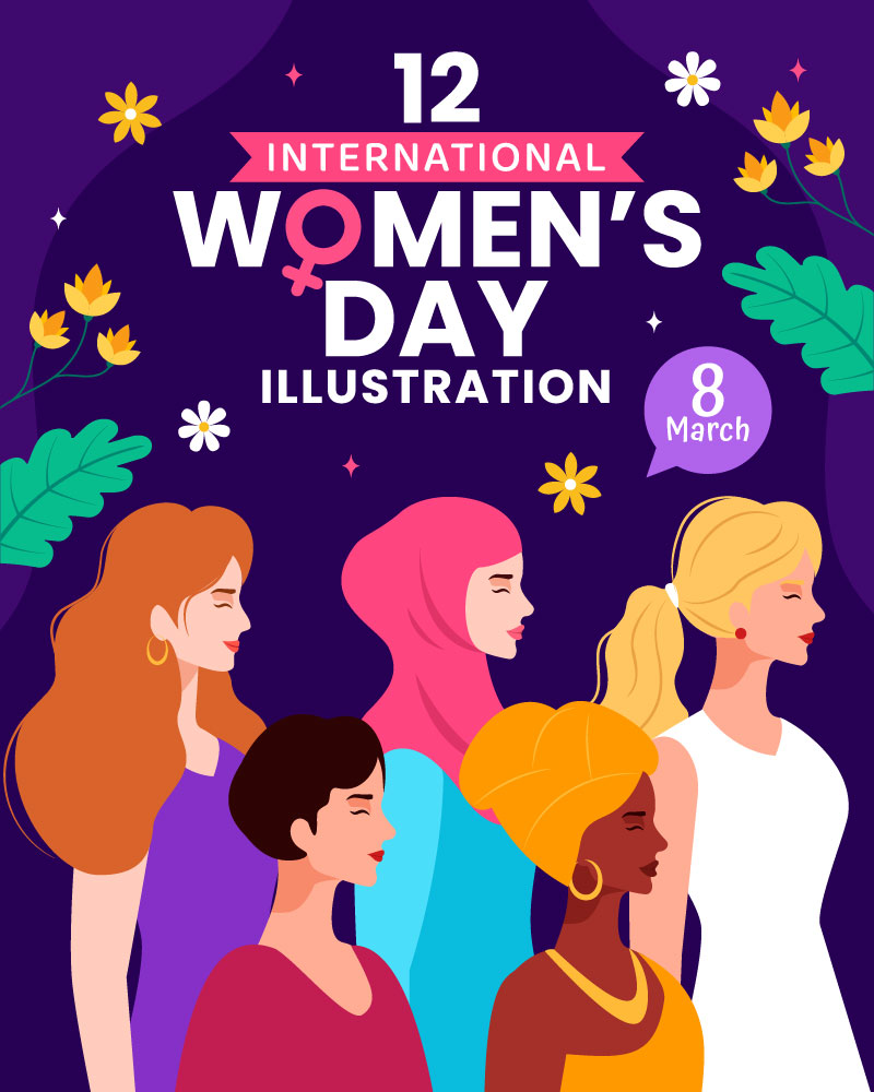 12 International Women's Day Illustration