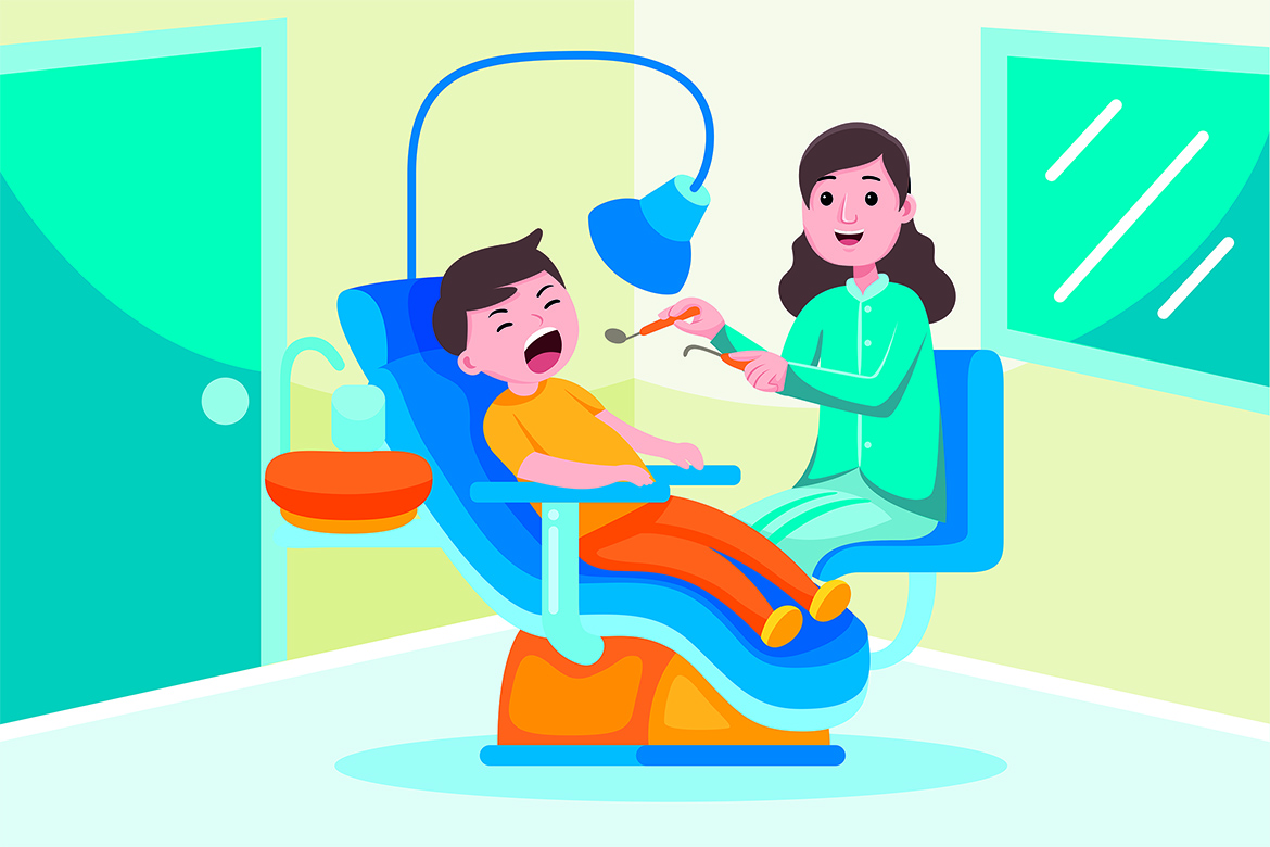 Dentist Profession Vector Illustration