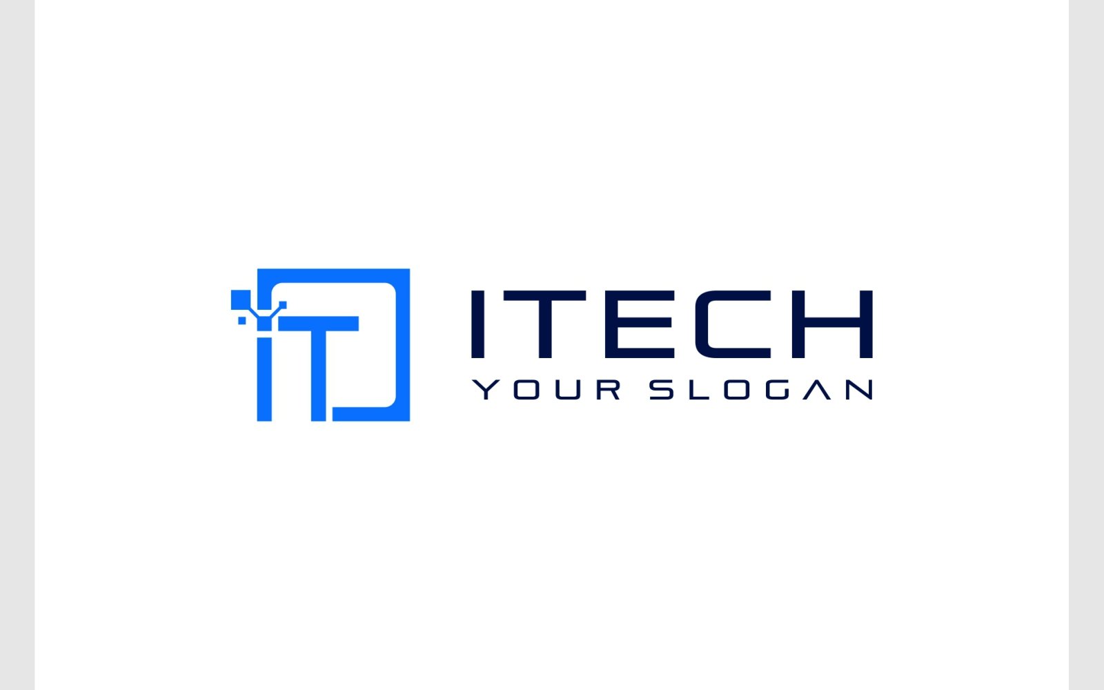 Letter IT Technology Digital Logo