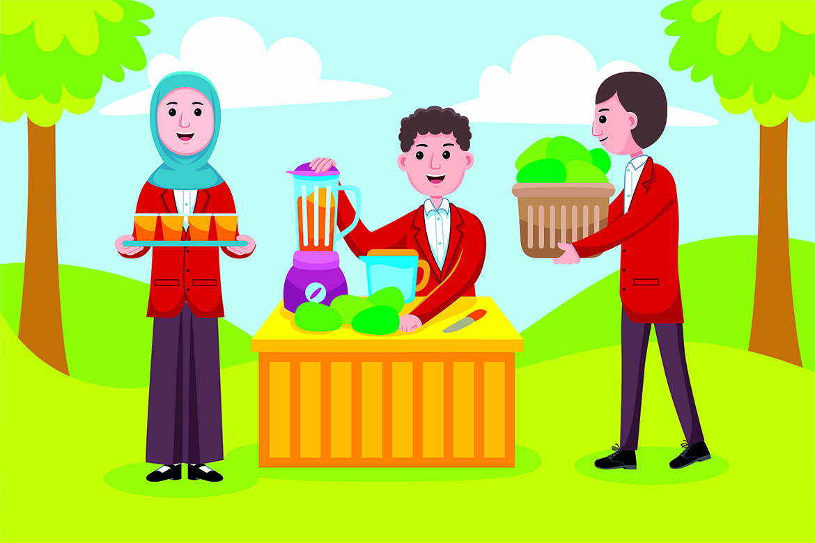 Seller Profession Vector Illustration