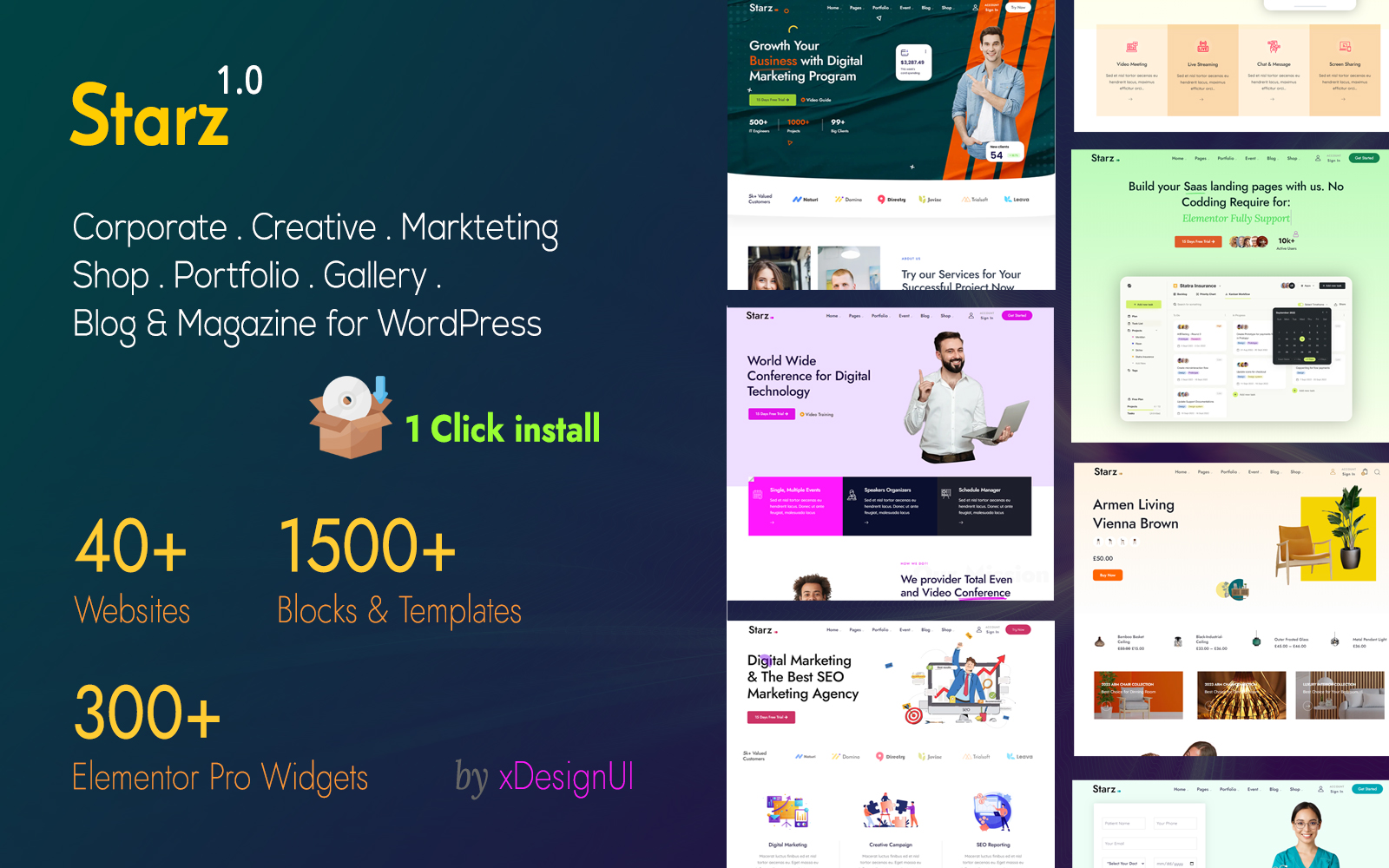 Starz - All in One Creative Elementor WordPress Theme