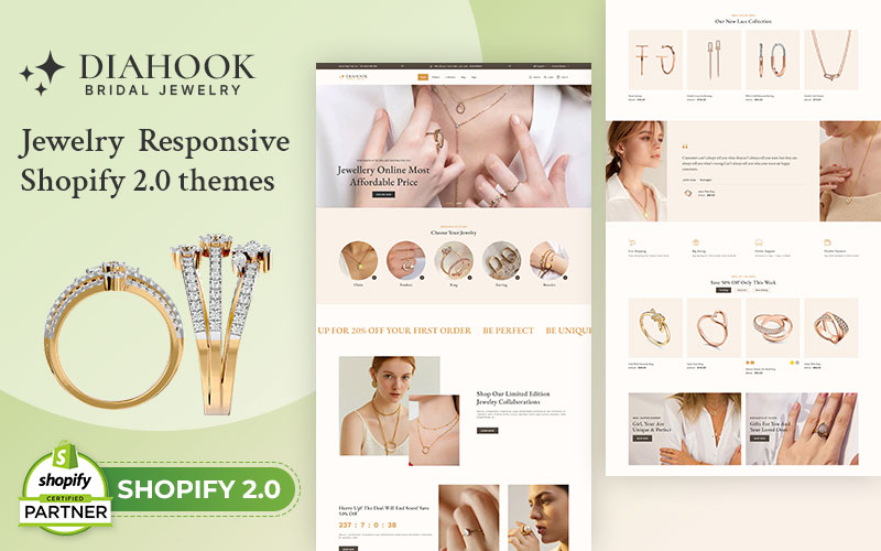 Diahook - Modern Jewelry Store Shopify 2.0 Responsive Theme