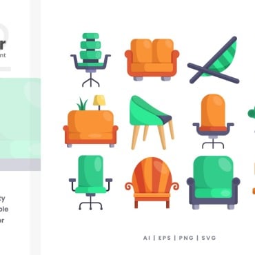 Vector Chair Illustrations Templates 378464