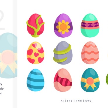 Easter Egg Illustrations Templates 378468