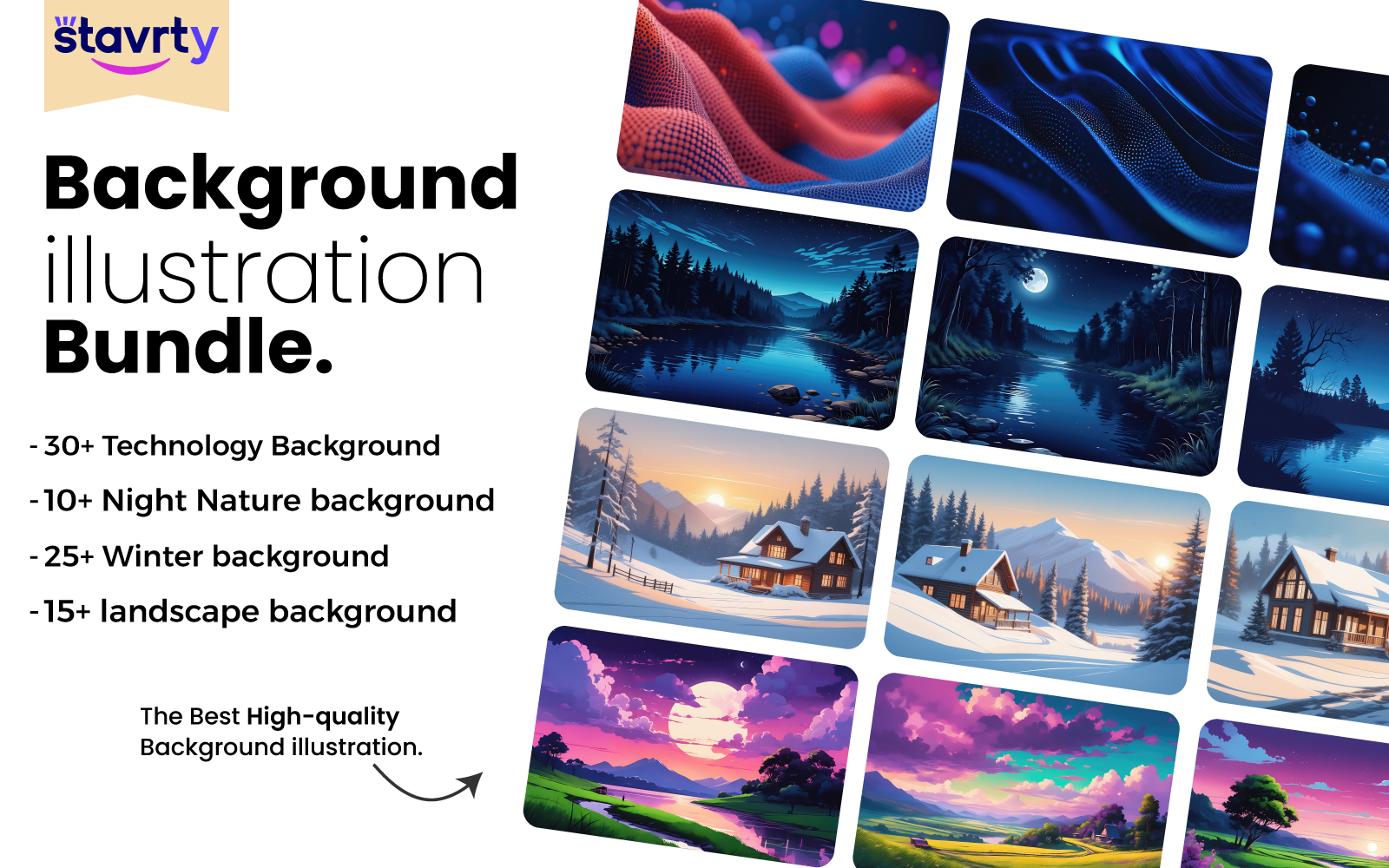 Background Illustration Bundle, Background illustration