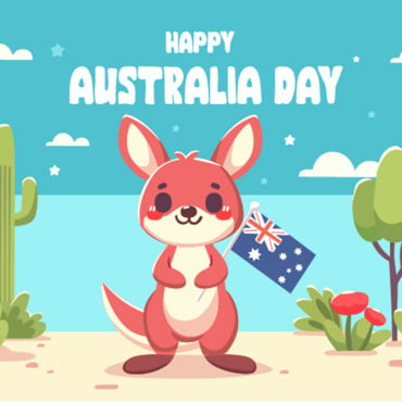 Day Kangaroo Illustrations Templates 378535