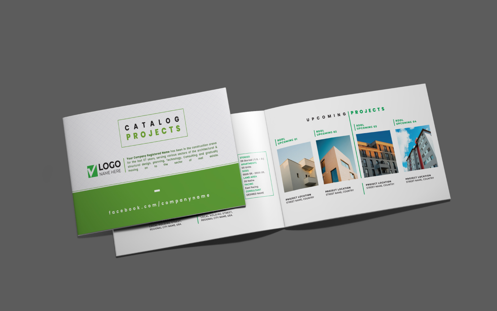 Real Estate Construction Architecture landscape Booklet