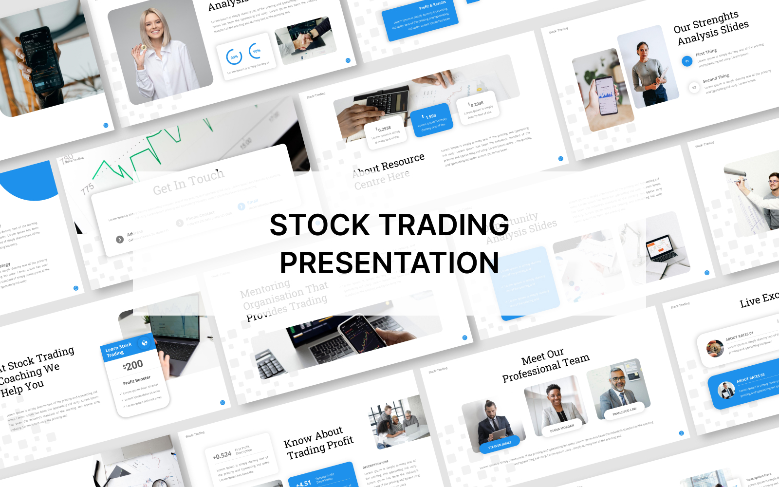 Stock Trading Google Slide Template Presentation