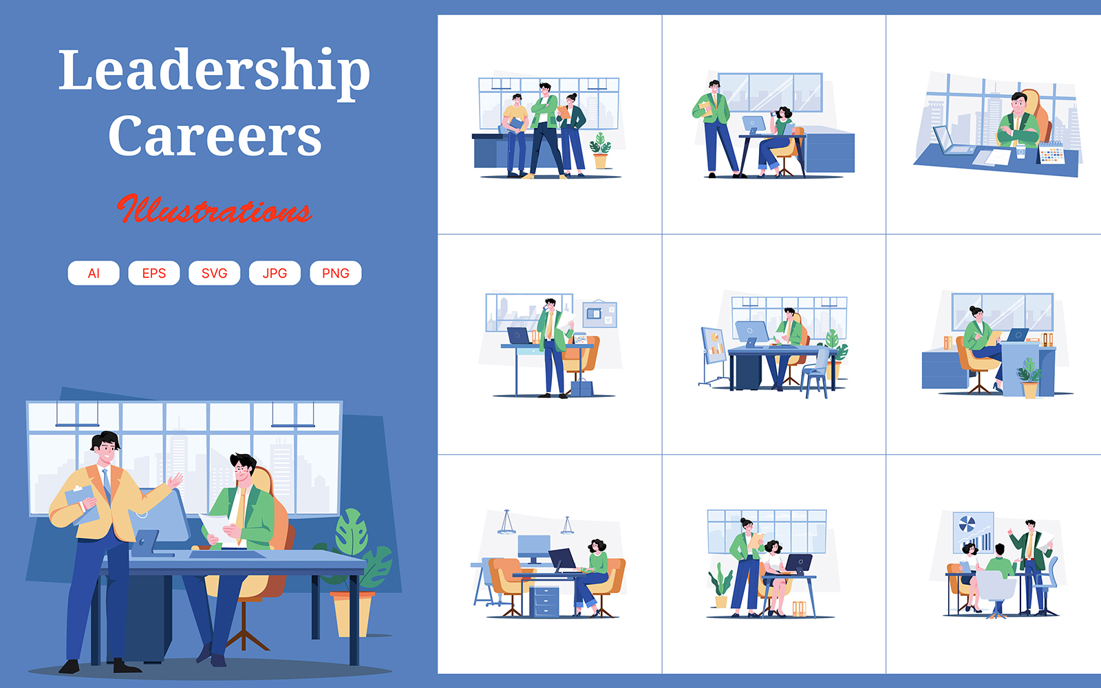 M592_Leadership Careers Illustration Pack