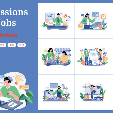 Career Job Illustrations Templates 378712