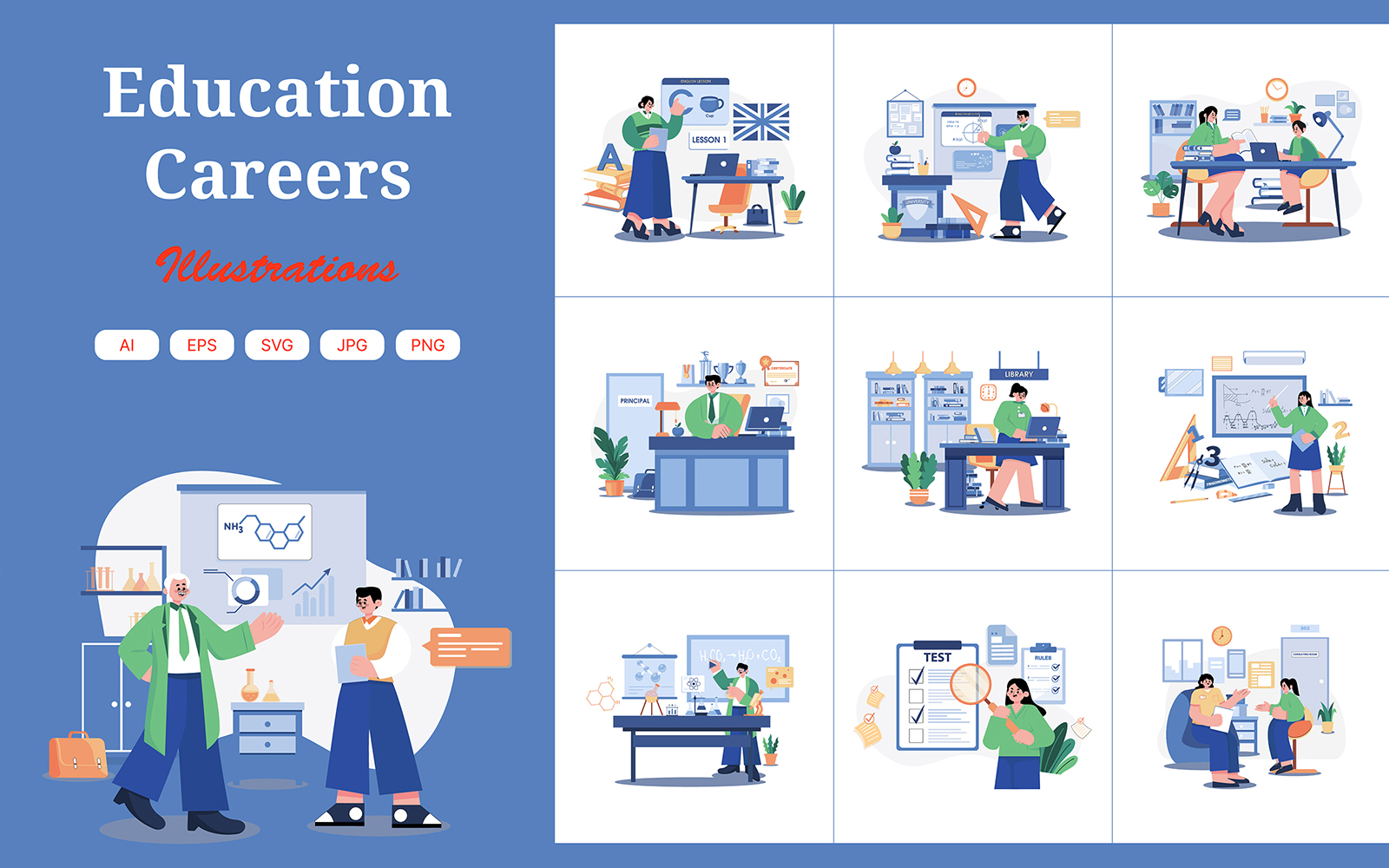 M571_Education Careers Illustration Pack