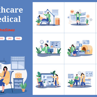 Chemistry Clinic Illustrations Templates 378762